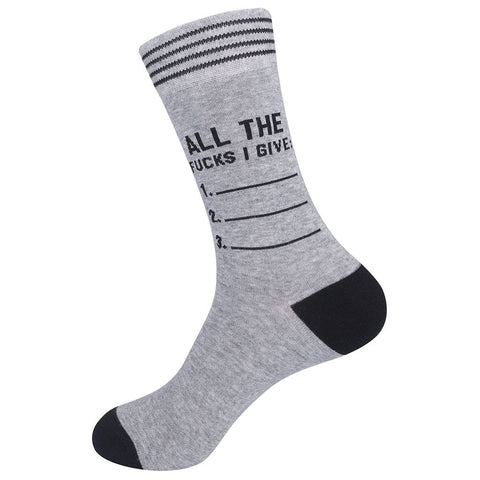 All The Fucks I Give Socks