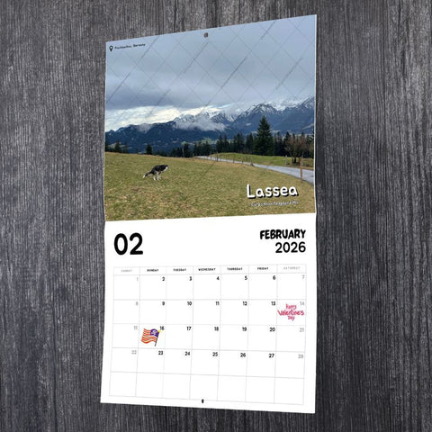 Dogs Pooping in Beautiful Places™ 2026 Calendar