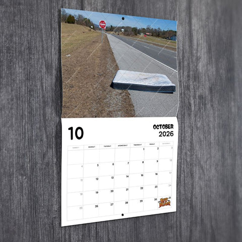 Abandoned Mattresses 2026 Funny Calendar