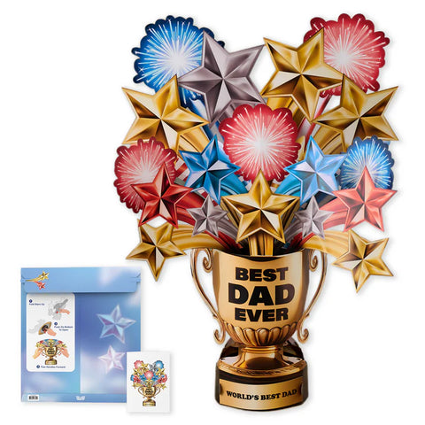 #1 Dad Trophy Father's Day Card