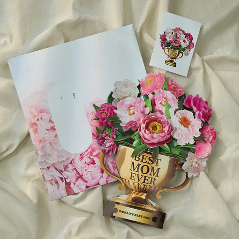 #1 Mom Trophy 3D Pop Up Mother's Day Card