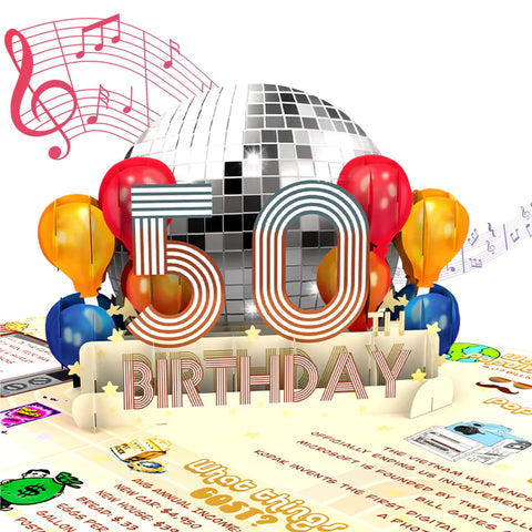 Back In 1975 3D Pop Up Card