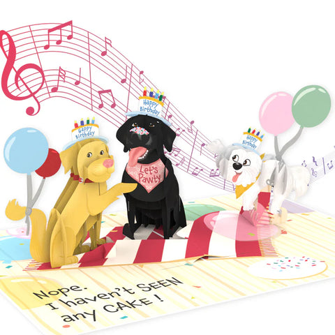 Birthday Barkers 3D Pop Up Card