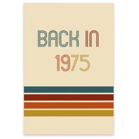 Back In 1975 3D Pop Up Card