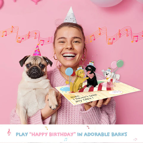 Birthday Barkers 3D Pop Up Card