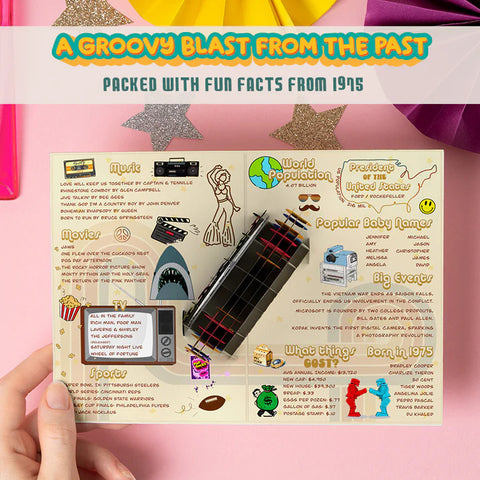 Back In 1975 3D Pop Up Card