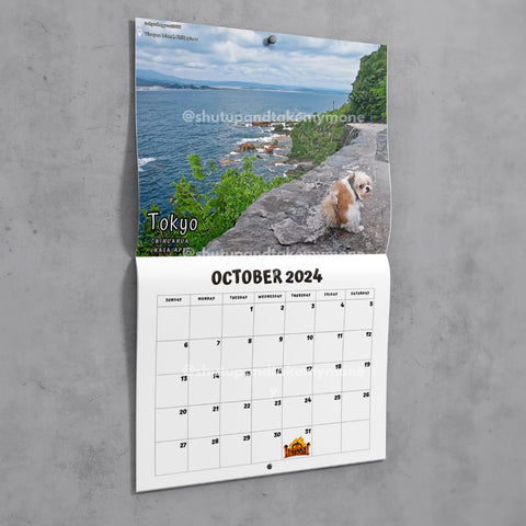 Dogs Pooping in Beautiful Places™ 2024 Calendar