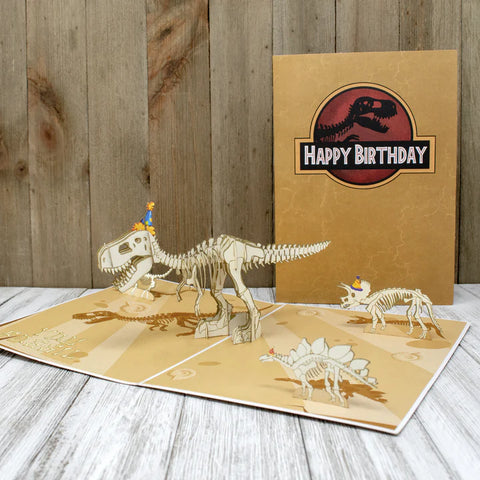 Birthday Fossil 3D Pop Up Card