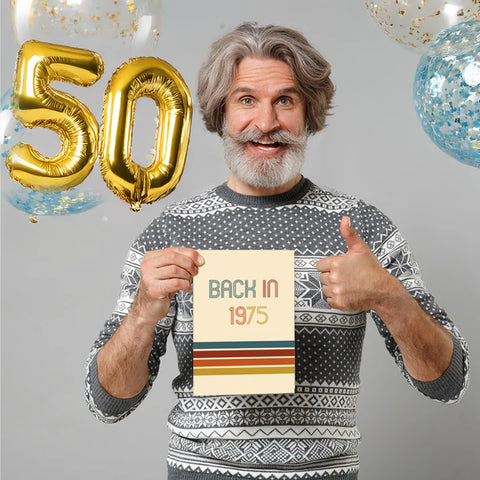Back In 1975 3D Pop Up Card