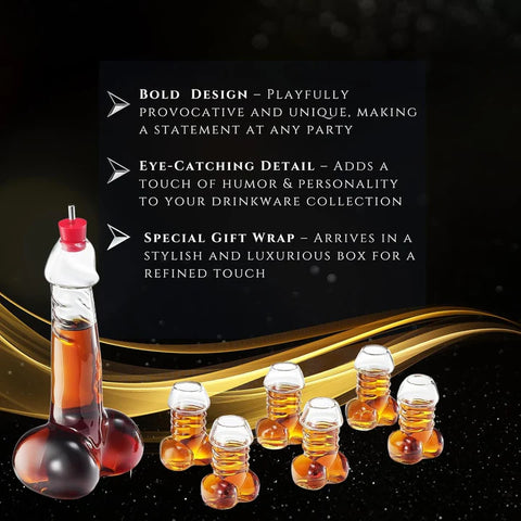 Funny Penis Whiskey Decanter – Unique Glass Dickanter