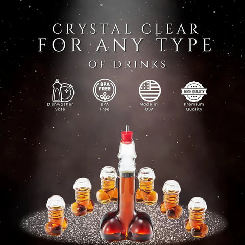 Funny Penis Whiskey Decanter – Unique Glass Dickanter