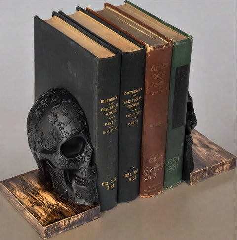 Skull Book Ends