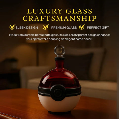 Pocket Ball Decanter Set | 18.6oz | Whiskey Bourbon Glasses