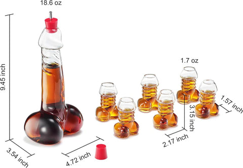 Funny Penis Whiskey Decanter – Unique Glass Dickanter