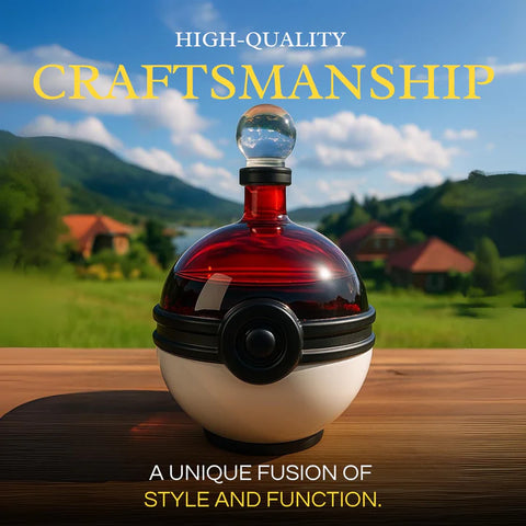 Pocket Ball Decanter Set | 18.6oz | Whiskey Bourbon Glasses