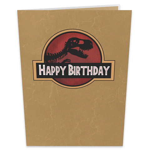 Birthday Fossil 3D Pop Up Card