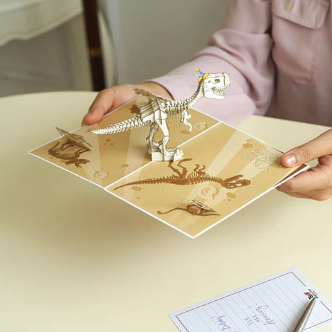 Birthday Fossil 3D Pop Up Card