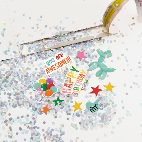 Endless Pinata Birthday With Stickers and Glitter