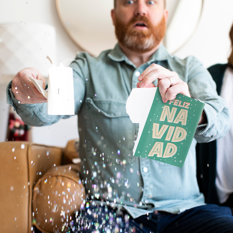 Endless Feliz Navidad Card with Glitter