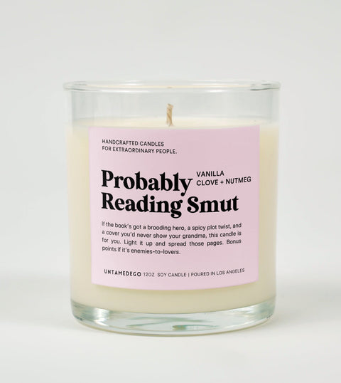 Probably Reading Smut Glass Candle