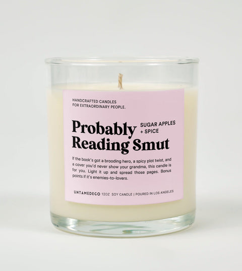 Probably Reading Smut Glass Candle
