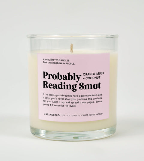 Probably Reading Smut Glass Candle