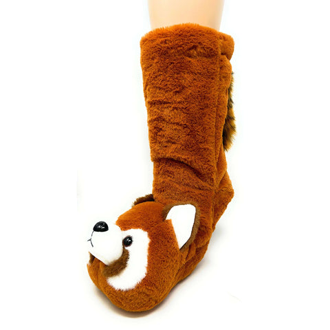 Red Panda Kids Slipper Socks