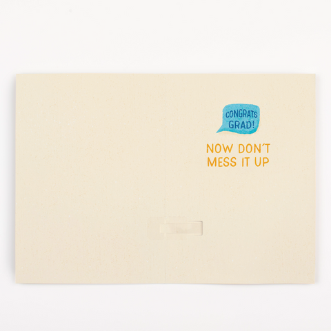 Endless Off-tune Graduation Card with Glitter