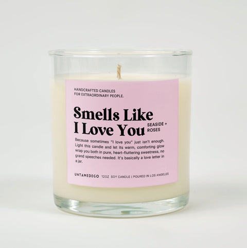 Smells Like I Love You Glass Candle