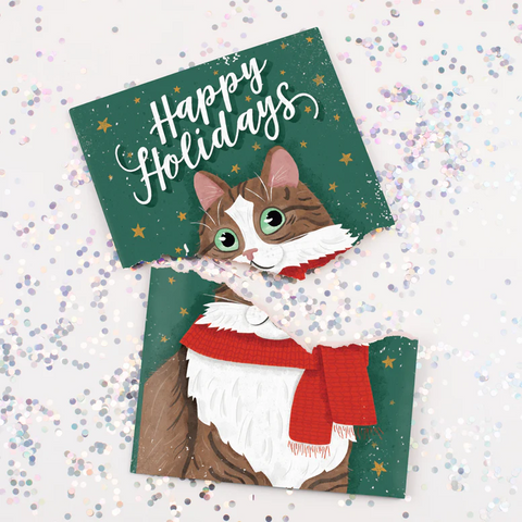 Endless Happy Holidays With Glitter Christmas Prank Card
