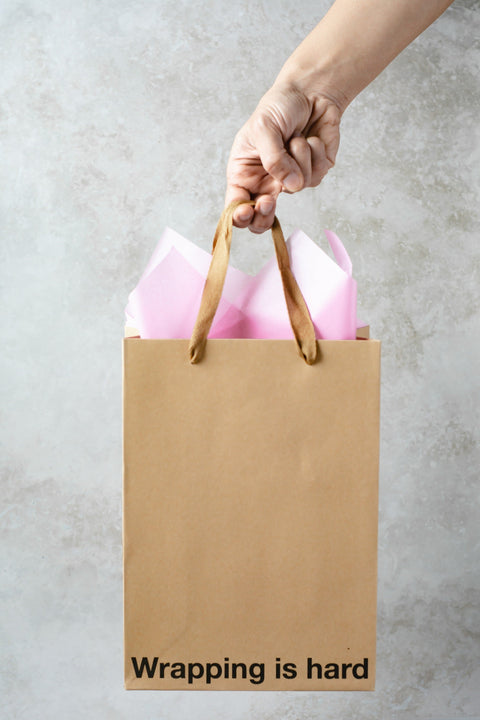 "Wrapping is hard" Gift Bag