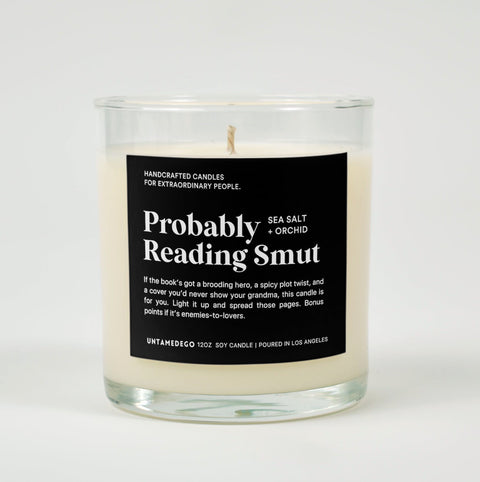 Probably Reading Smut Glass Candle