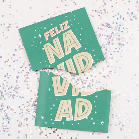 Endless Feliz Navidad With Glitter Christmas Prank Card
