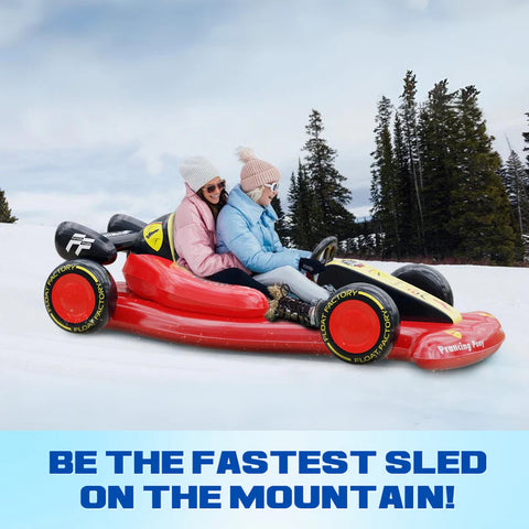 Red Racing Pool Float | Winter Sled