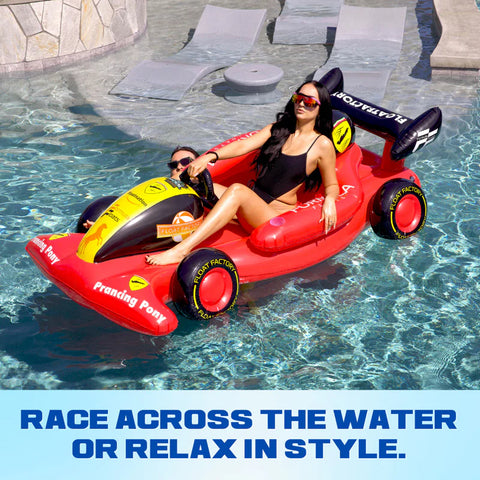 Red Racing Pool Float | Winter Sled