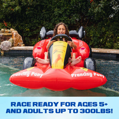 Red Racing Pool Float | Winter Sled
