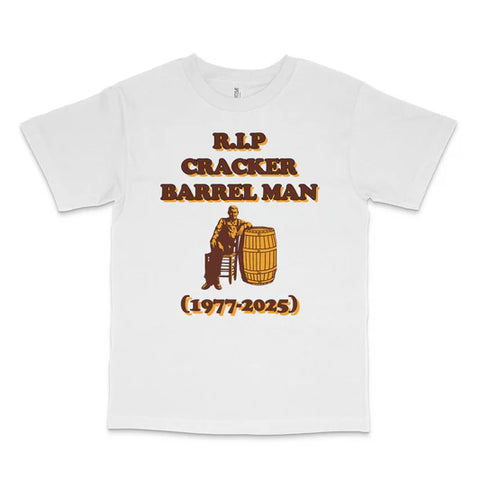 RIP Barrel Man Custom Printed T-Shirt