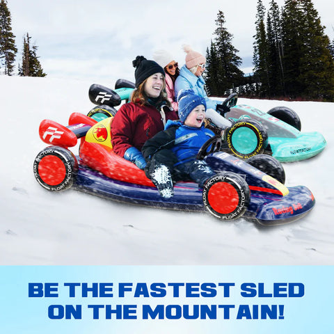 Blue Racing Pool Float | Winter Sled