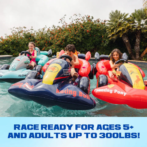 Blue Racing Pool Float | Winter Sled