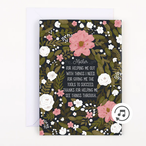 Endless Thank You Mom Prank Mother's Day Card With Glitter