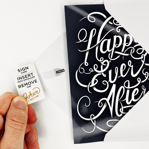 Endless Off-tune Wedding Card with Glitter