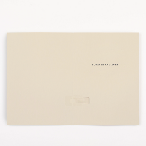 Endless Off-tune Wedding Card with Glitter