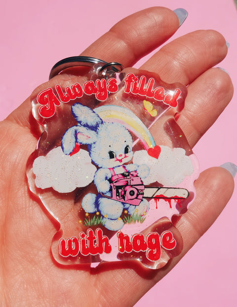 Always Filled With Rage Acrylic Keychain