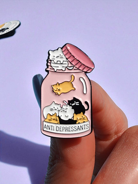 Certified Cat Lady Enamel Pin Set β 3-Pack
