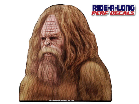 Bigfoot Sasquatch *RIDE A LONG* Perforated Decal