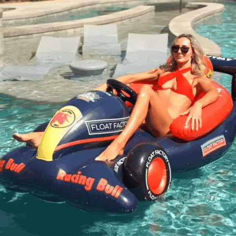 Blue Racing Pool Float | Winter Sled
