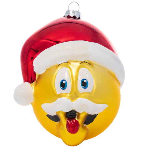 Cunning Linguist Emoji Christmas Ornament