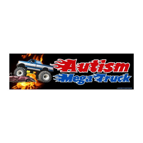 Autism Mega Truck Sticker