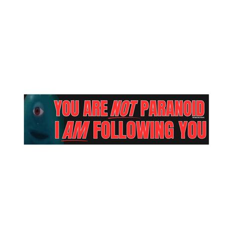 You're NOT Paranoid - I AM Following You