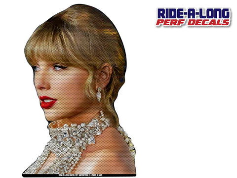 New T Swift RIDE A LONG Perforated Decal